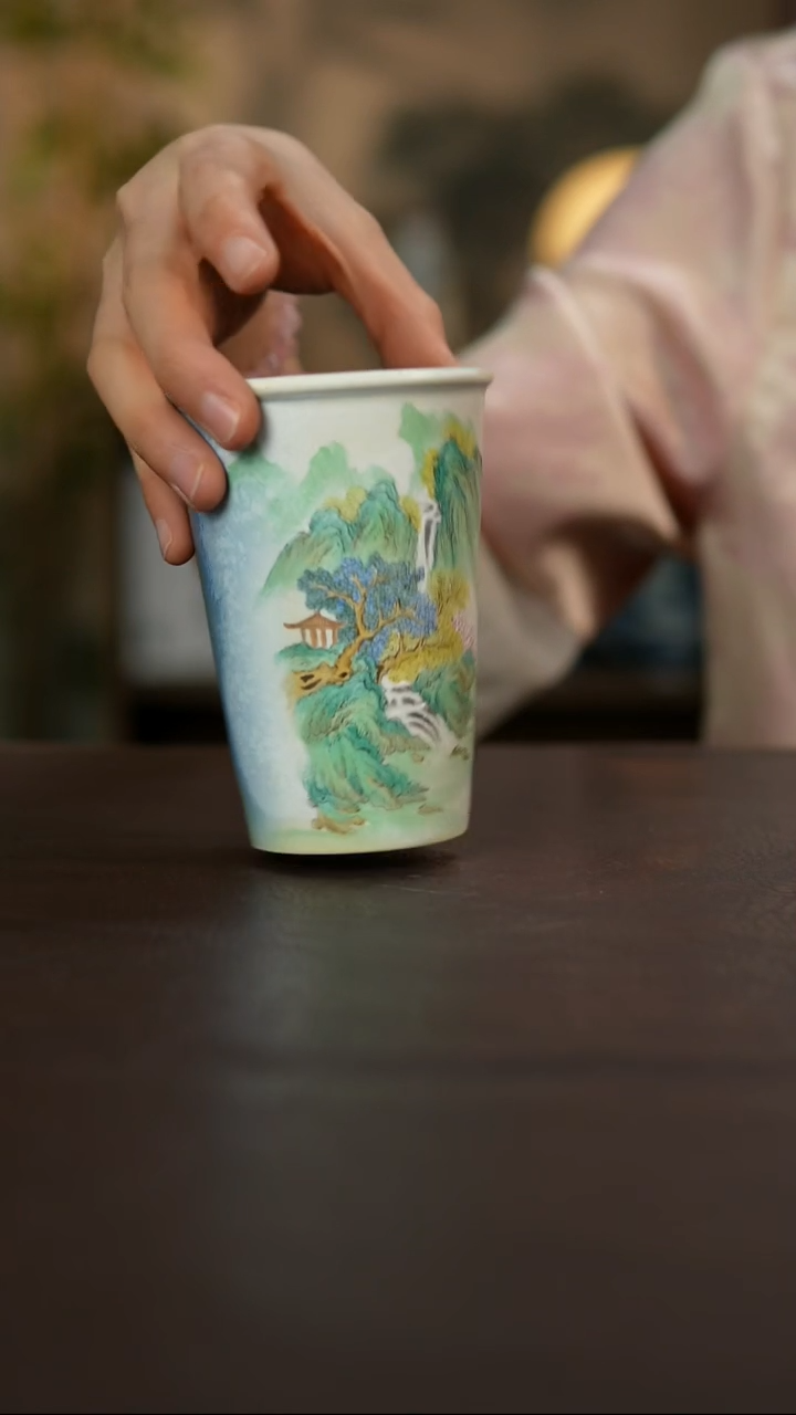 杯景德镇陶瓷杯碗柴烧多人