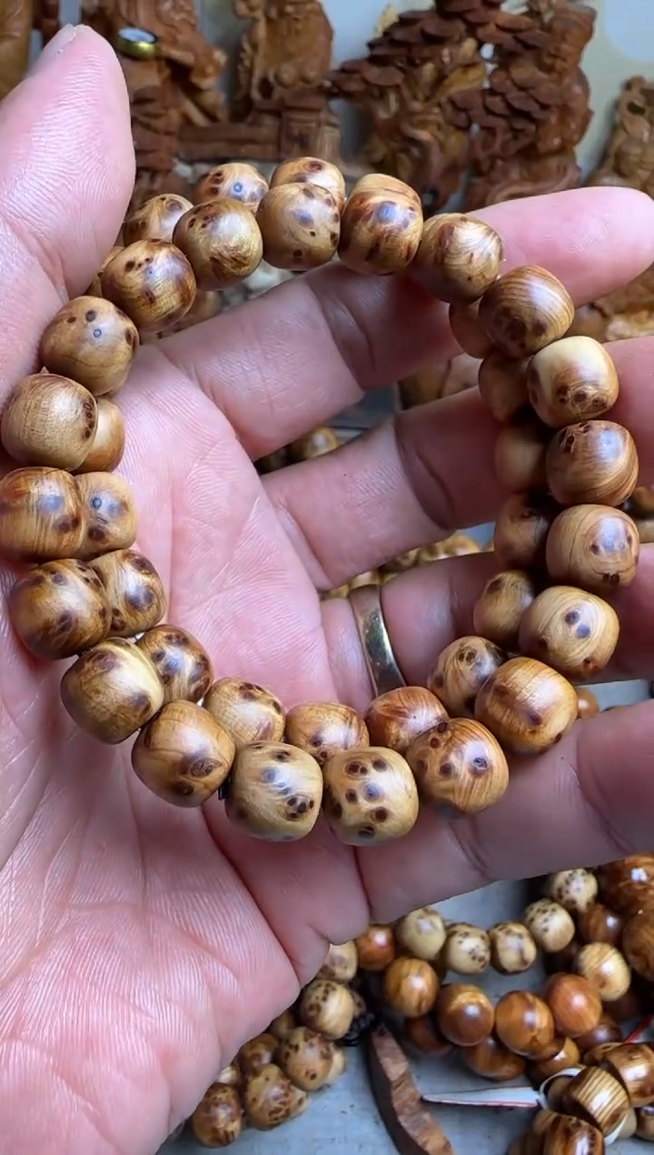 【闪购商品】柏木手串/手链崖柏瘤疤老型珠10*10