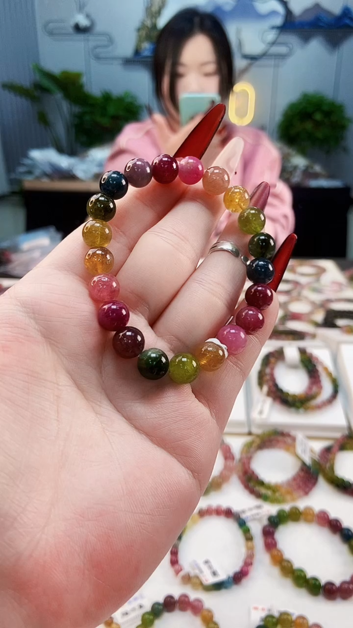 【闪购商品】碧玺手链未镶嵌G2318单圈颜色微差发1 