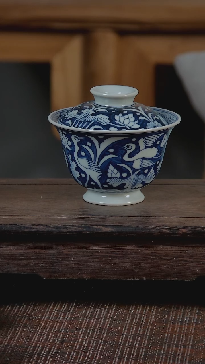 【闪购商品】折葵非器手工手绘两才盖碗