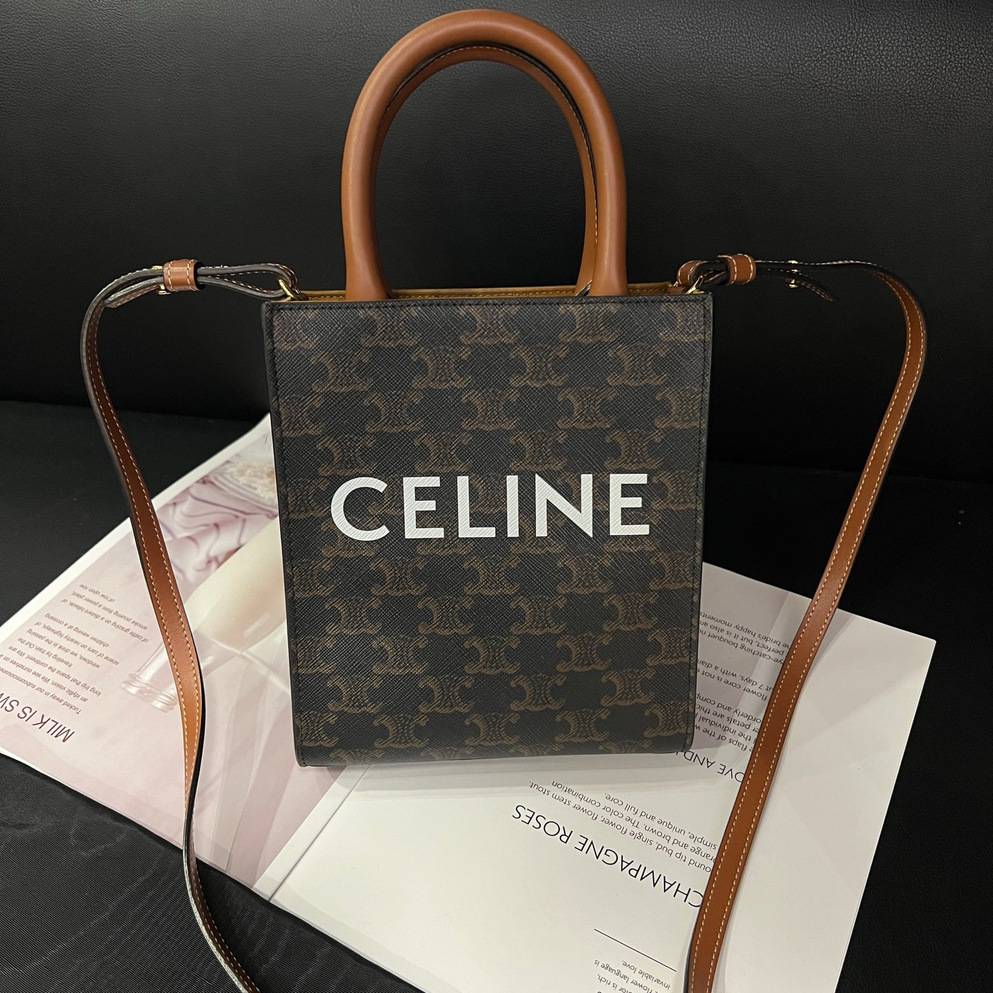 99新 Celine/思琳 老花mini琴谱单肩包B6494寄卖服务