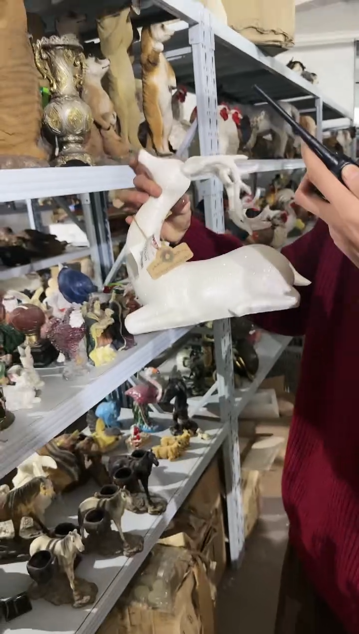 【闪购商品】默认微瑕高端树脂陶瓷摆件Q001