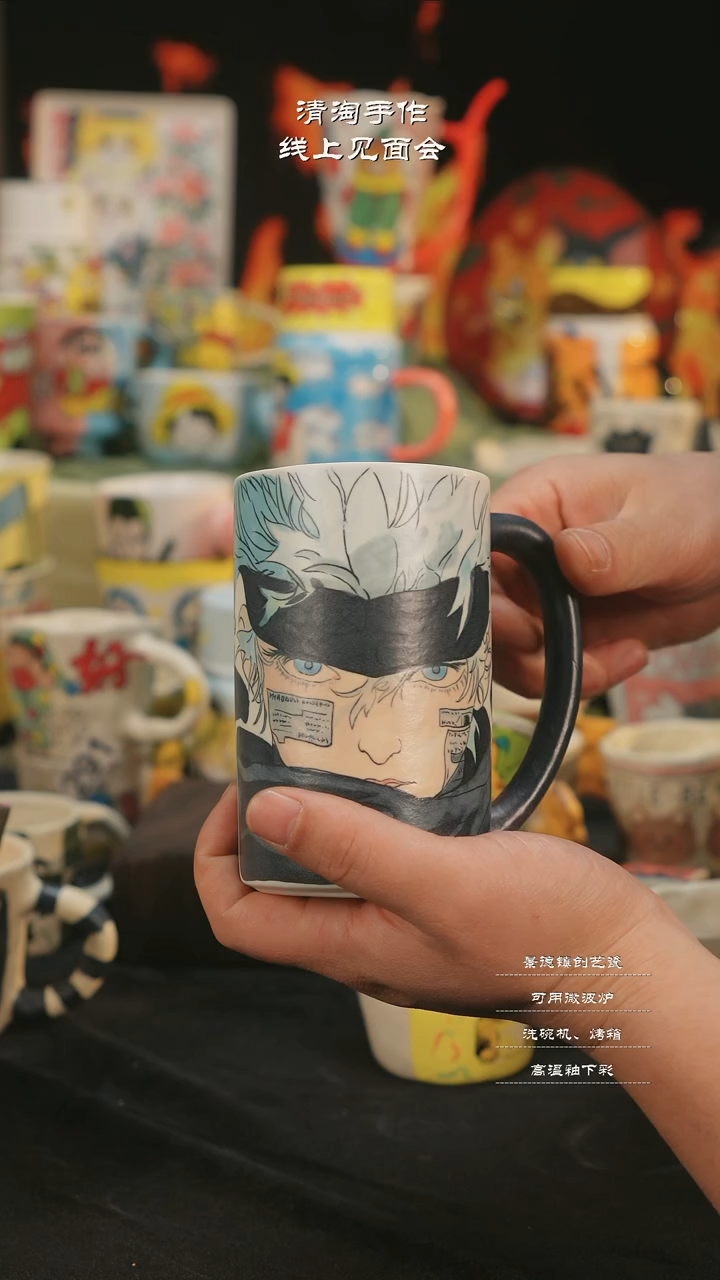 【闪购商品】摆件亲工手绘陶瓷-