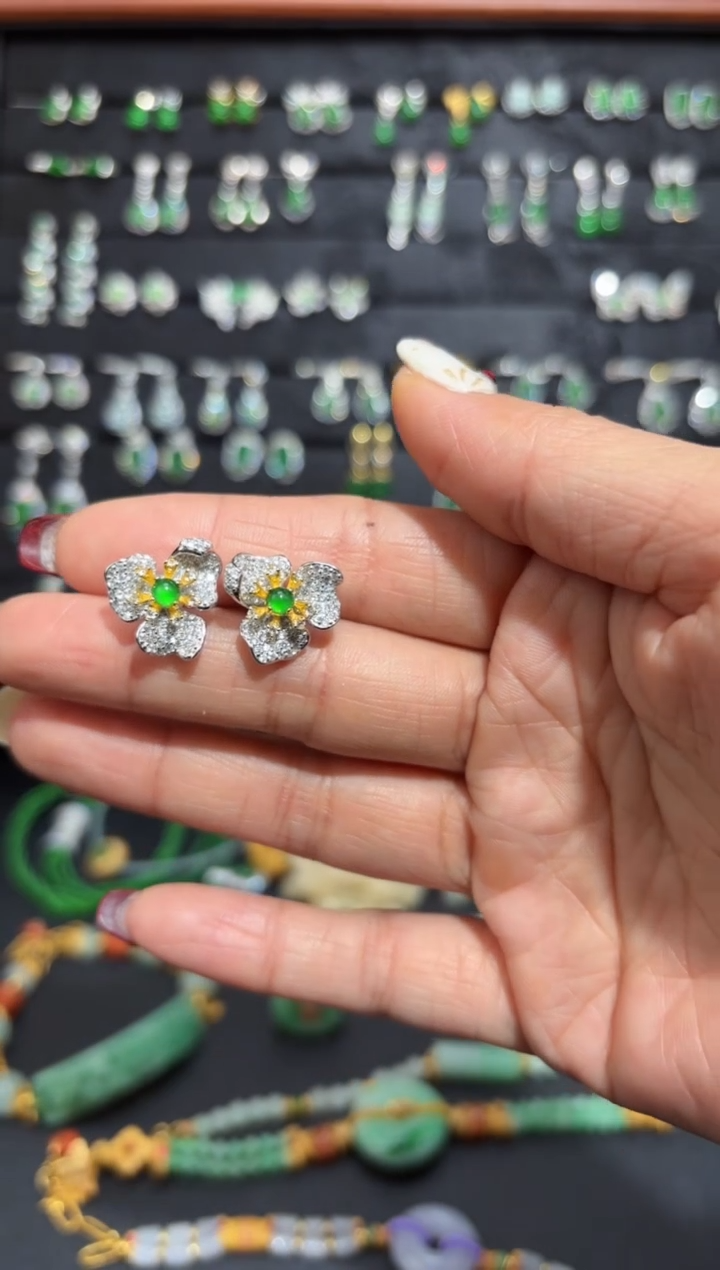 【闪购商品】翡翠颈饰银S925镶嵌蛋面/支持复检/一件