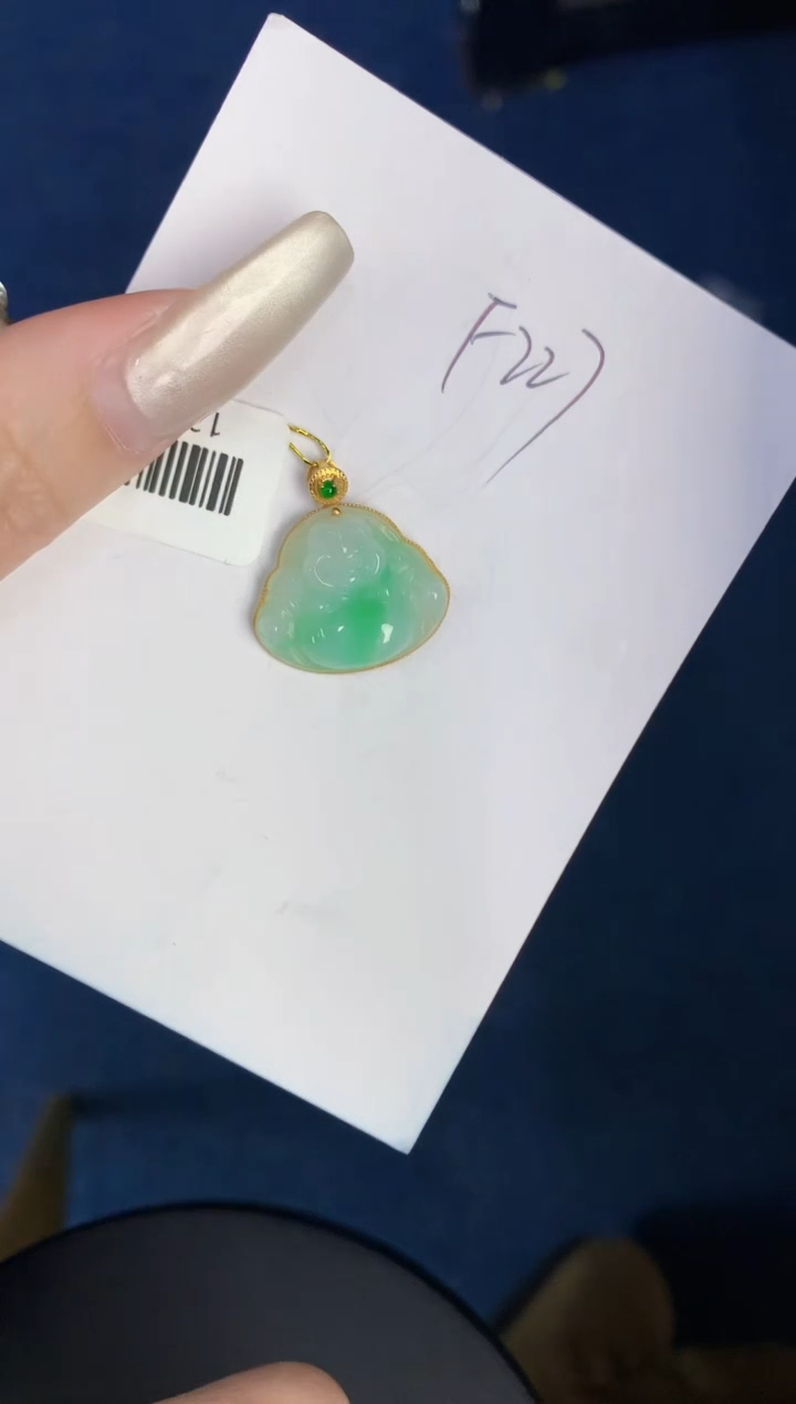 【闪购商品】翡翠颈饰18K金镶嵌0000000000