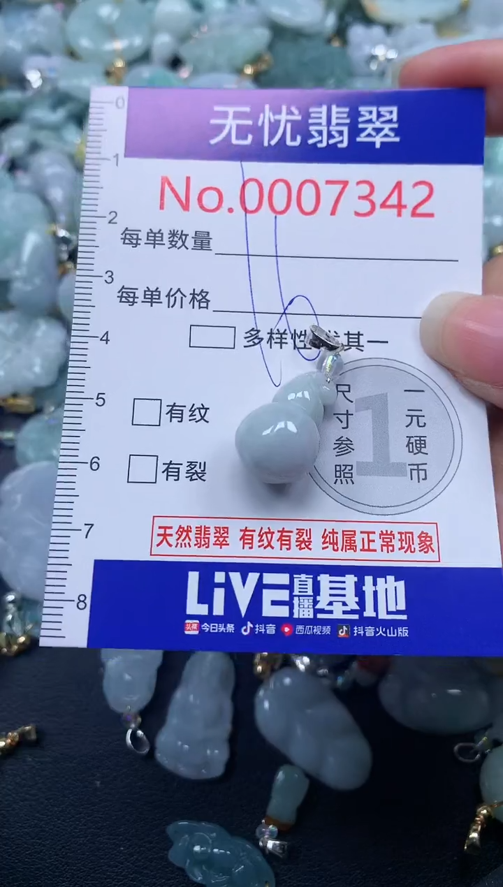 颈饰未镶嵌翡翠7342