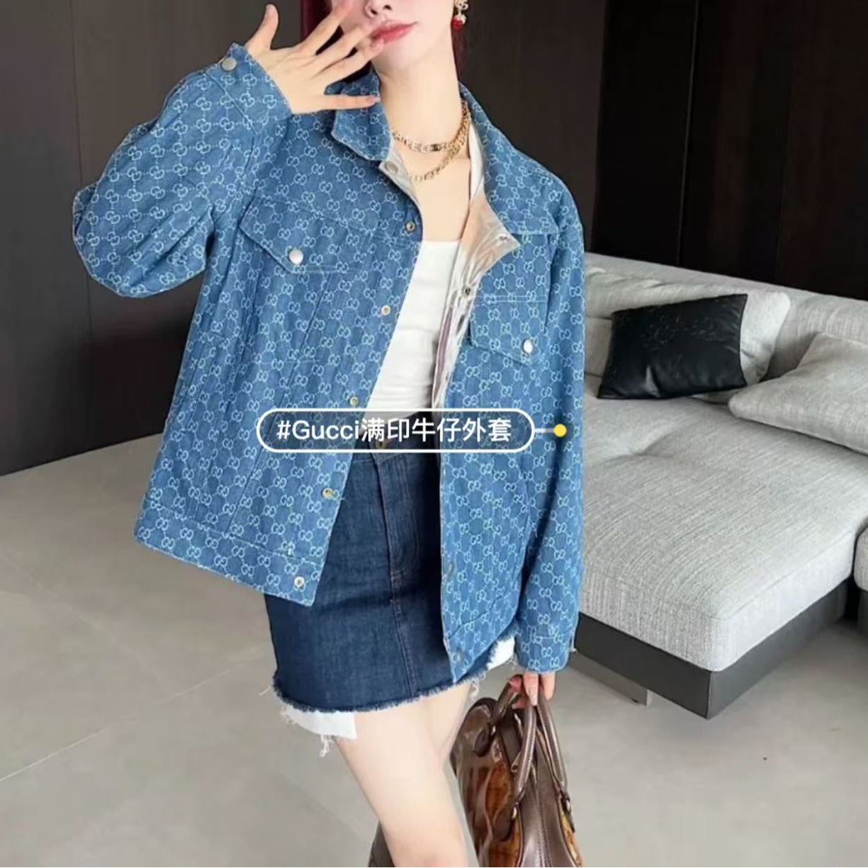 全新未使用 GUCCI/古驰 双双臻选/ac00278/古驰外套/38码