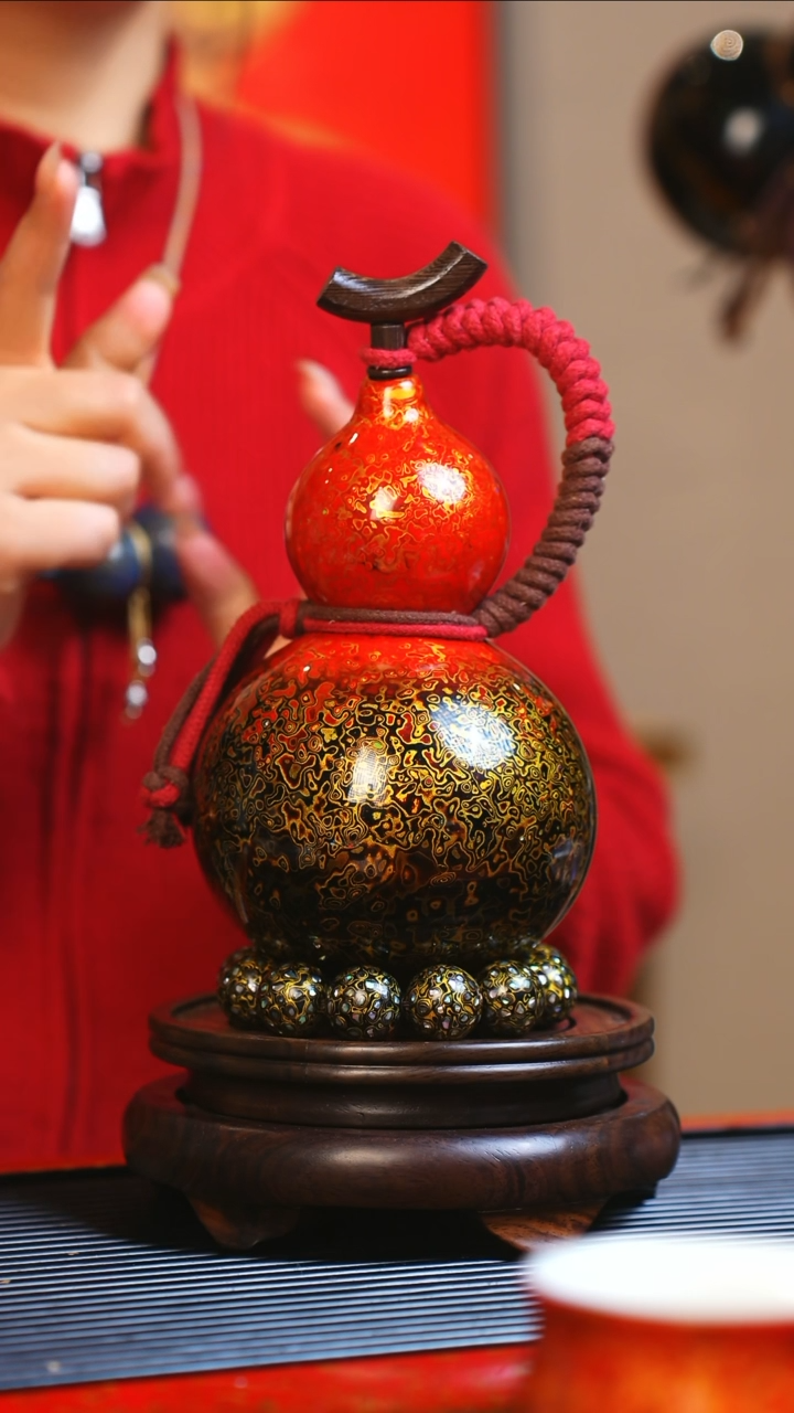 【闪购商品】JR095大师姐臻选非遗大漆酒葫芦