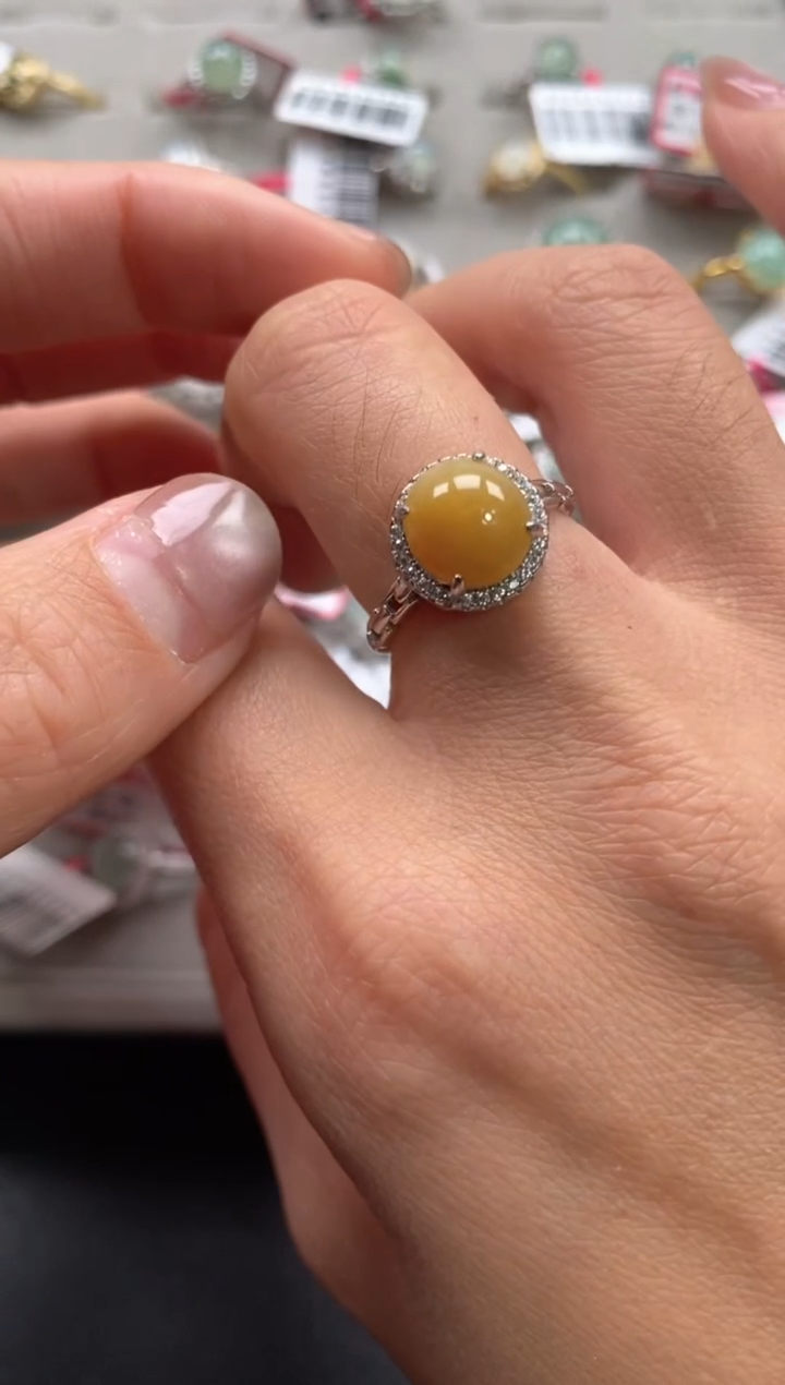 【闪购商品】翡翠戒指银S925镶嵌11111--1