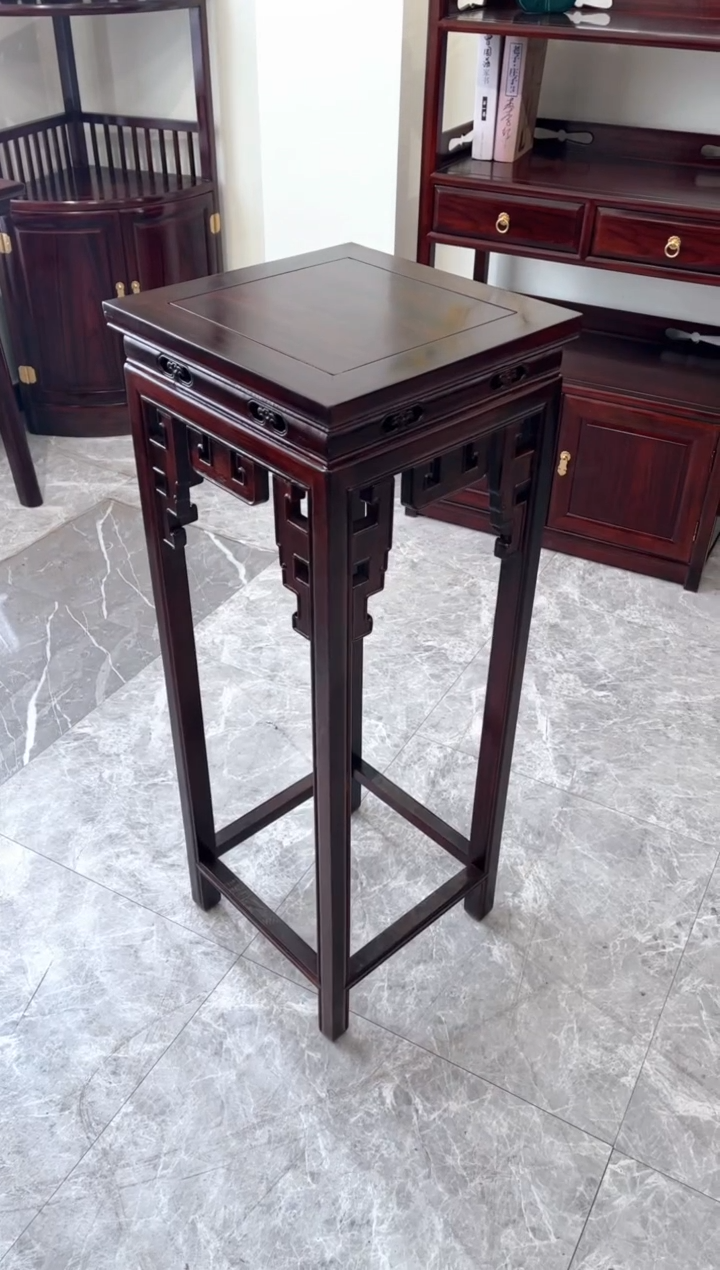 黑酸枝木类成套家具花架