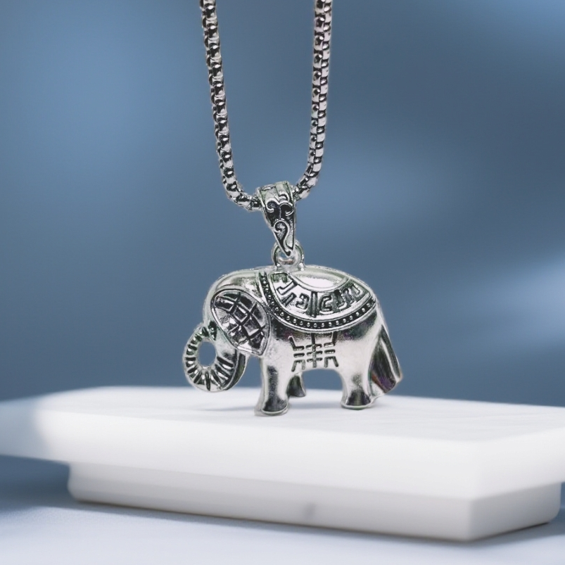 秋冬毛衣链大象吉象送福长款项链