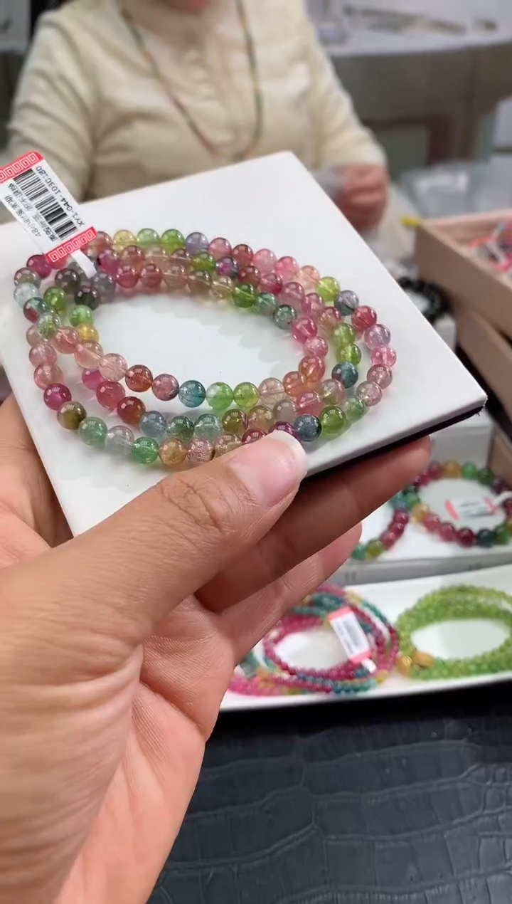 【闪购商品】碧玺手串未镶嵌多样性发一条