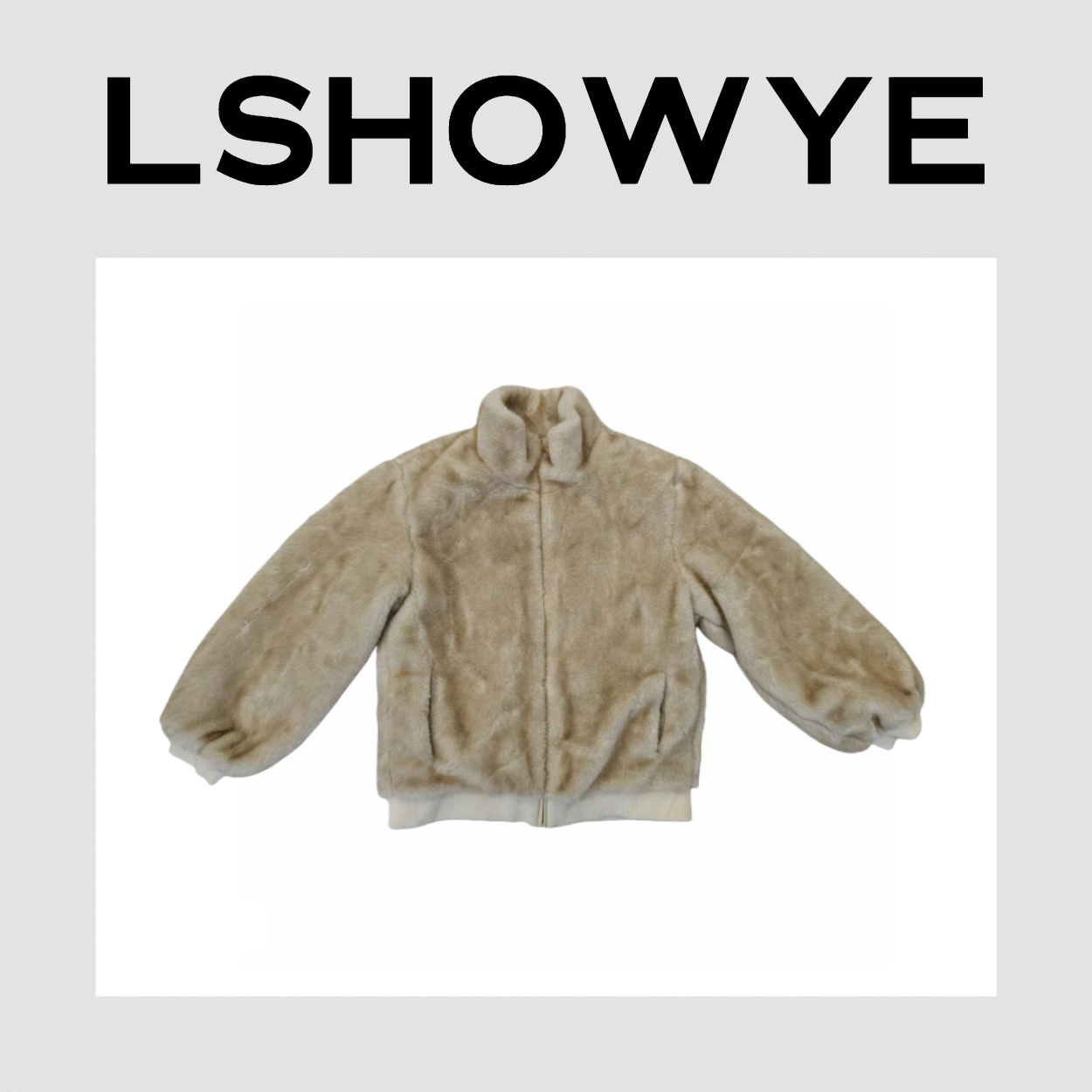 LSHOWYE｜毛毛立领外套 25H0193