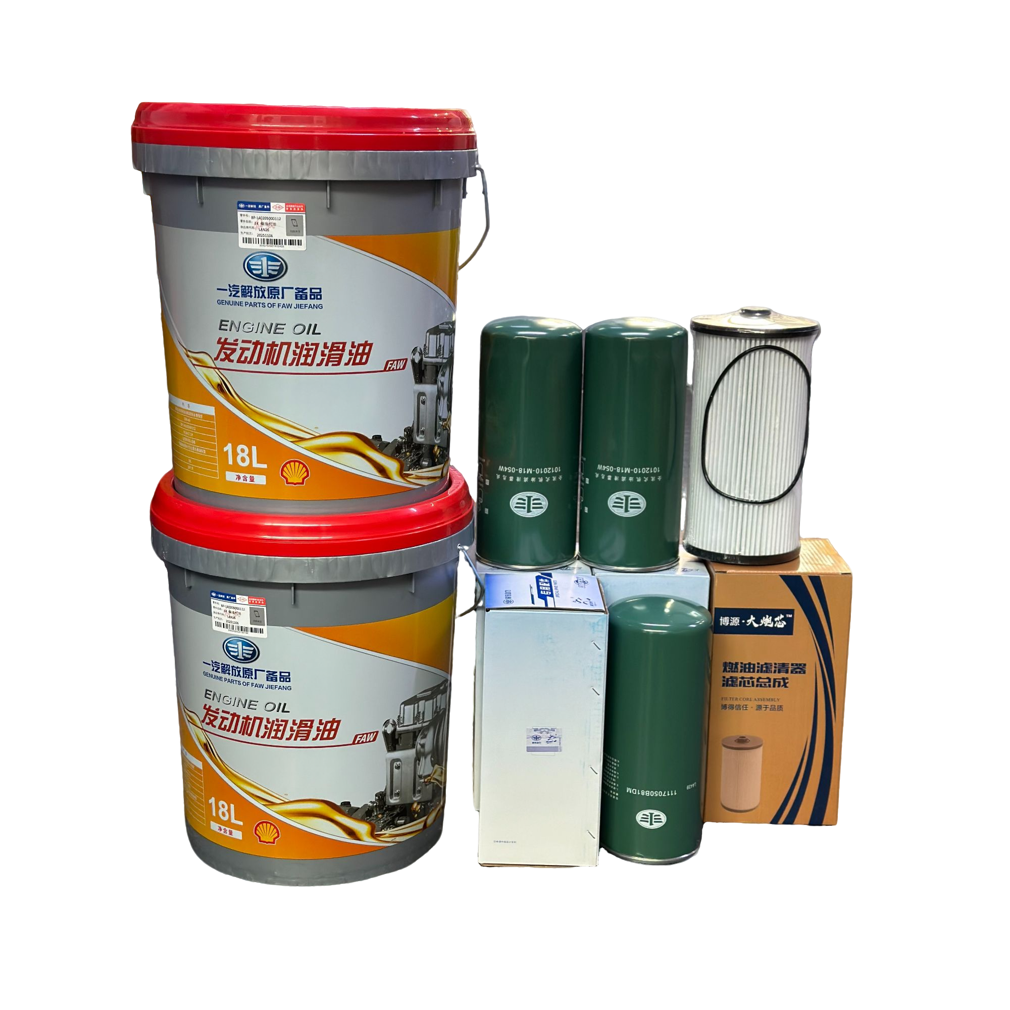 原厂壳牌10万国五机油 （适用于解放J6j7车型机油套餐）