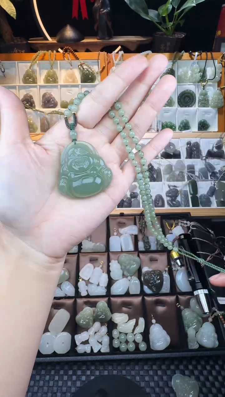 【闪购商品】和田玉颈饰未镶嵌40高冰佛公