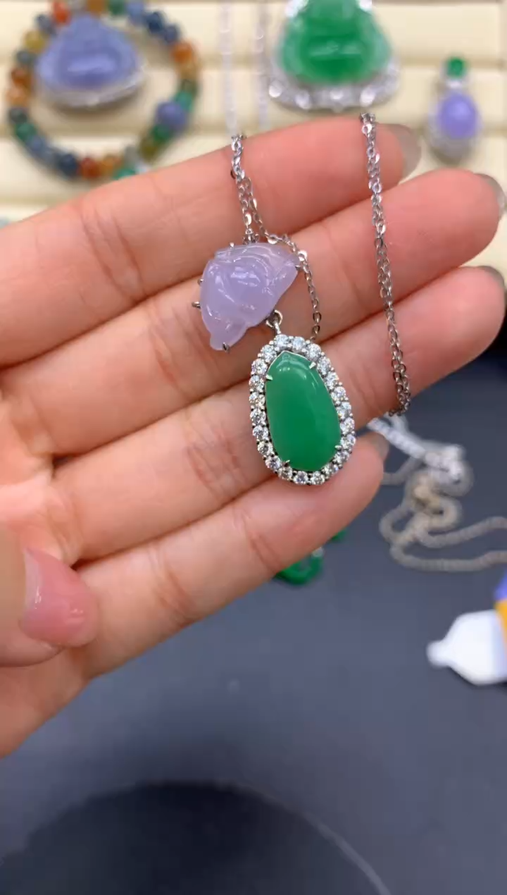 【闪购商品】翡翠颈饰18K金镶嵌352-中国好珍宝