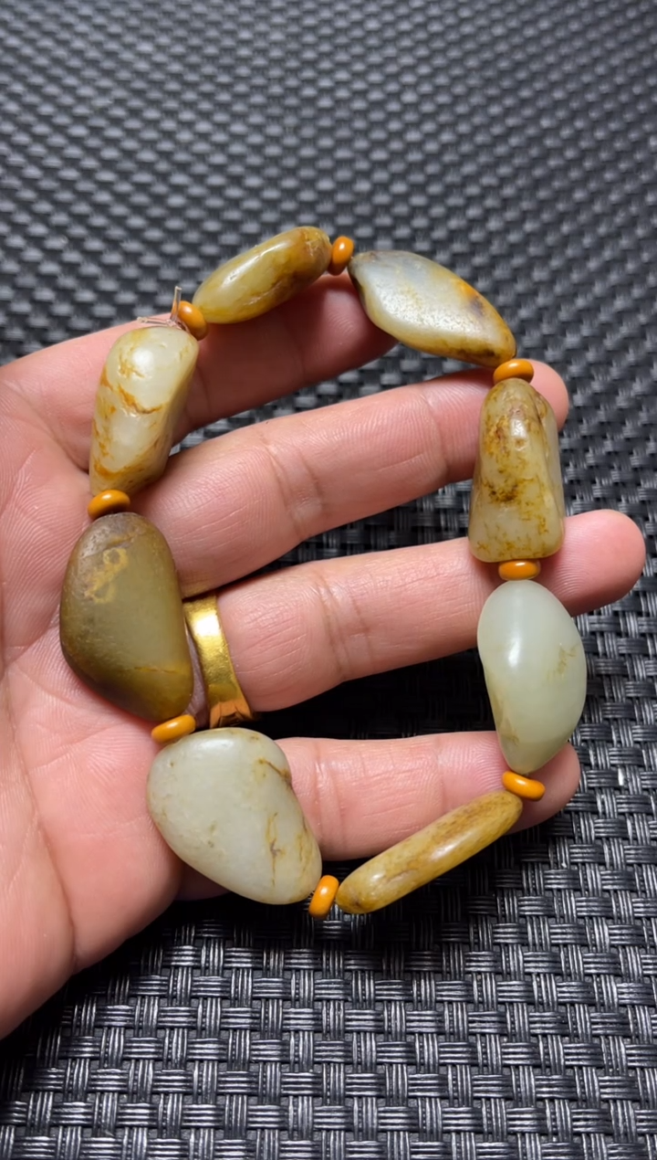 【闪购商品】和田玉手串未镶嵌原石