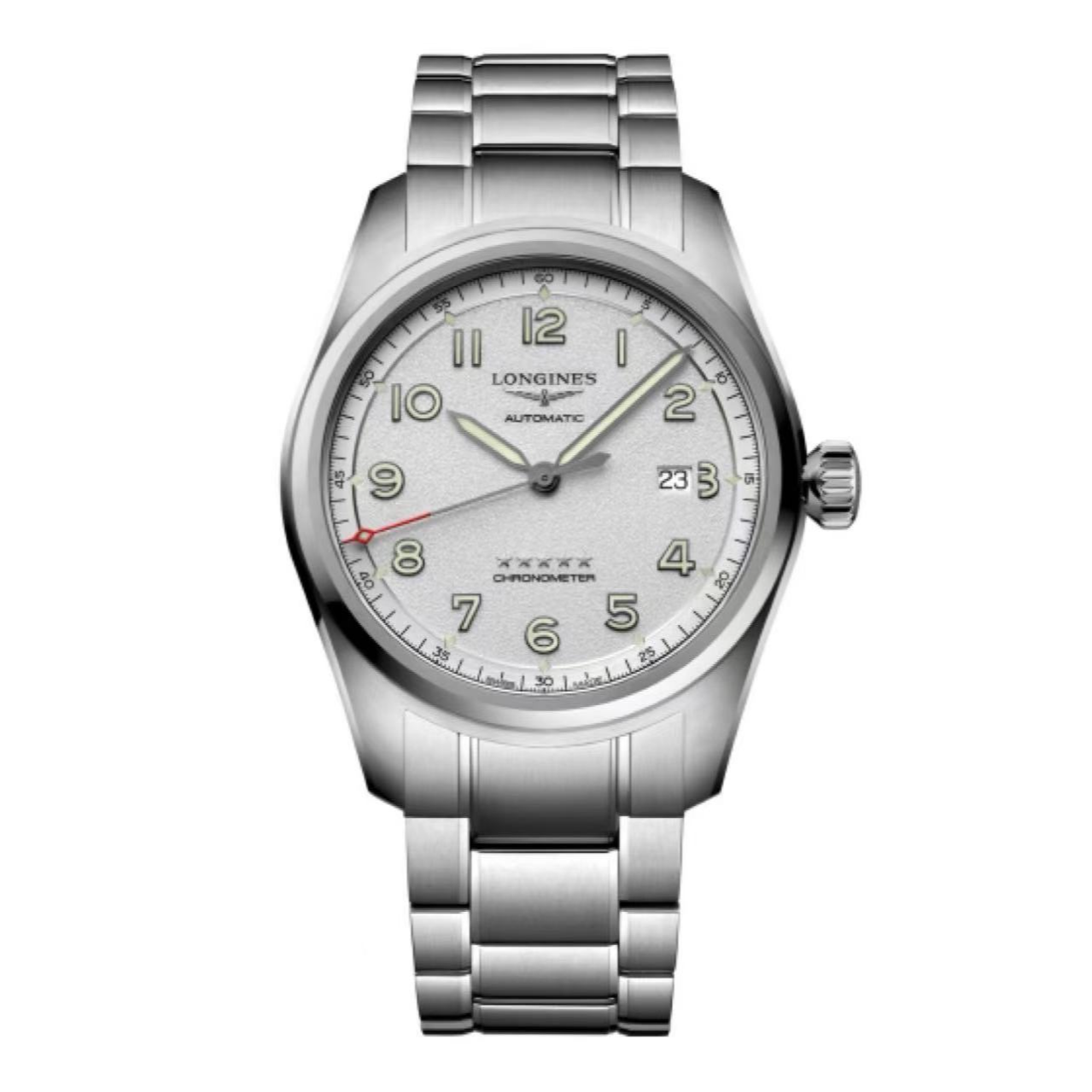 99新 Longines/浪琴 梵象批发/先行者/黑白蓝/42mm/机械/19500