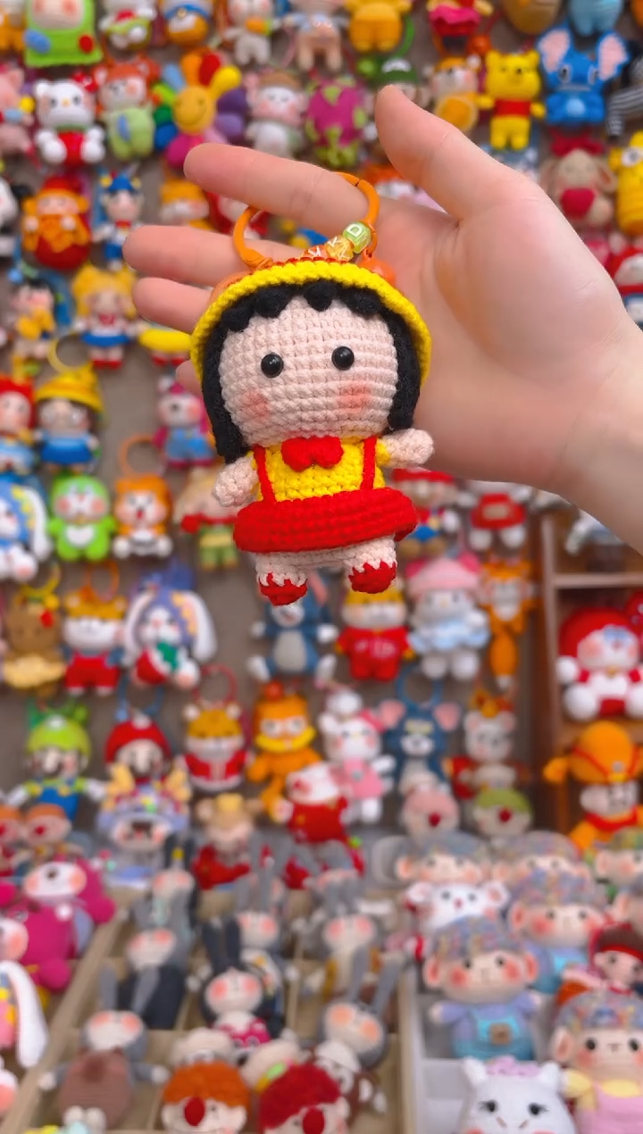 纯手工制作毛线钩织成品小丸子