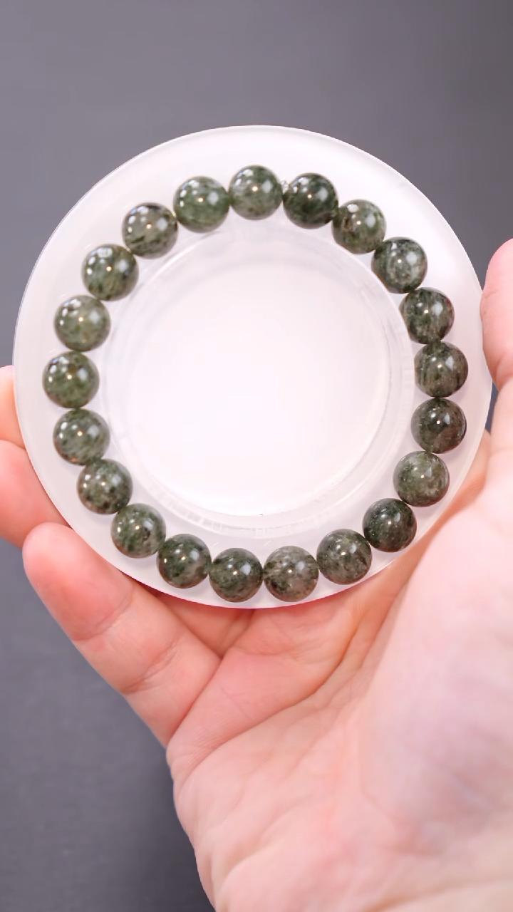 【闪购商品】水晶单圈未镶嵌Q033绿幽灵单圈9mm