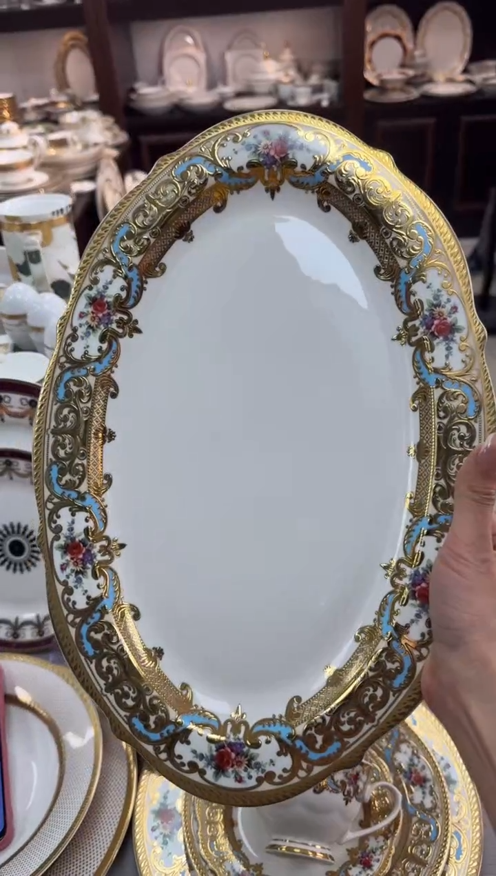 【闪购商品】瓷片14英寸鱼盘福利款微瑕