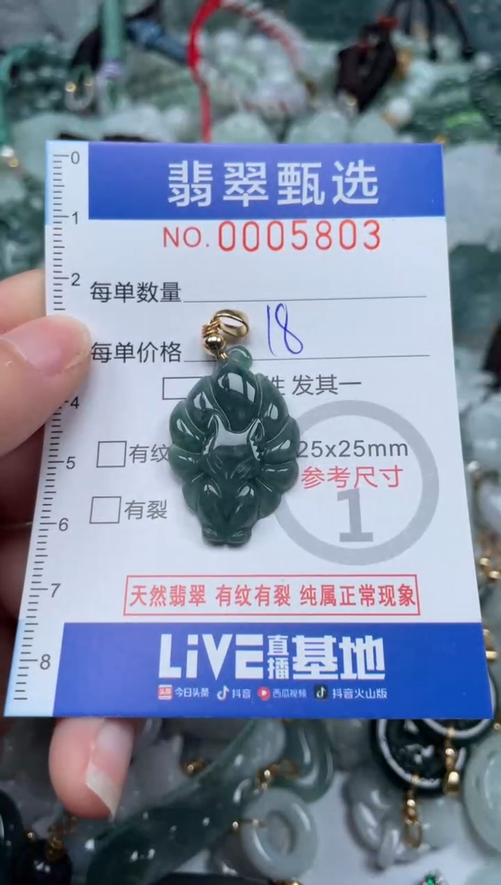 【闪购商品】翡翠颈饰未镶嵌00..5803