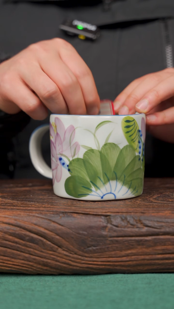 【闪购商品】瓷片7870景德镇杯釉下手工手绘瓷器