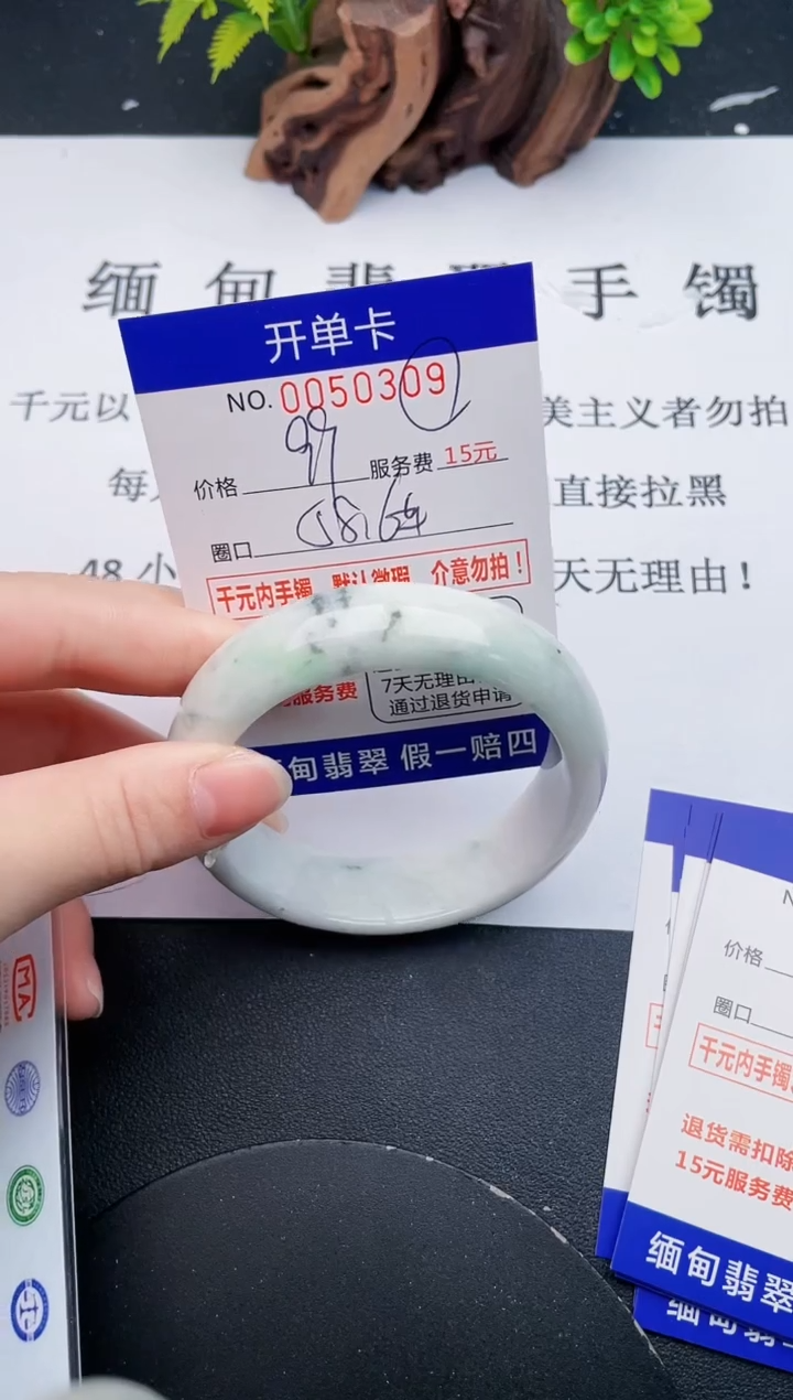 【闪购商品】翡翠手镯未镶嵌09天然翡翠A货