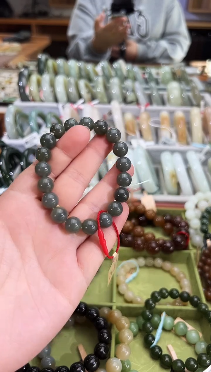 未镶嵌手串和田玉走*路李保国矿手串卡10