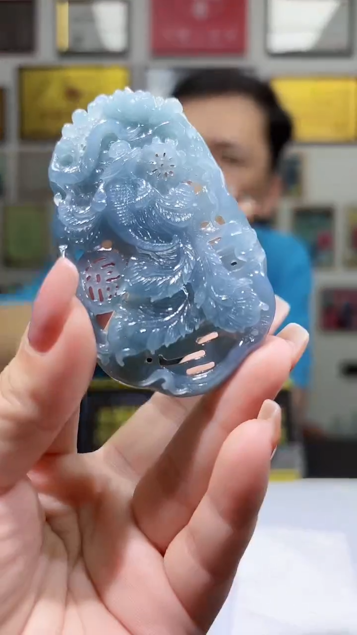 未镶嵌定制翡翠35/1207/C/多样性发其一件/凤凰