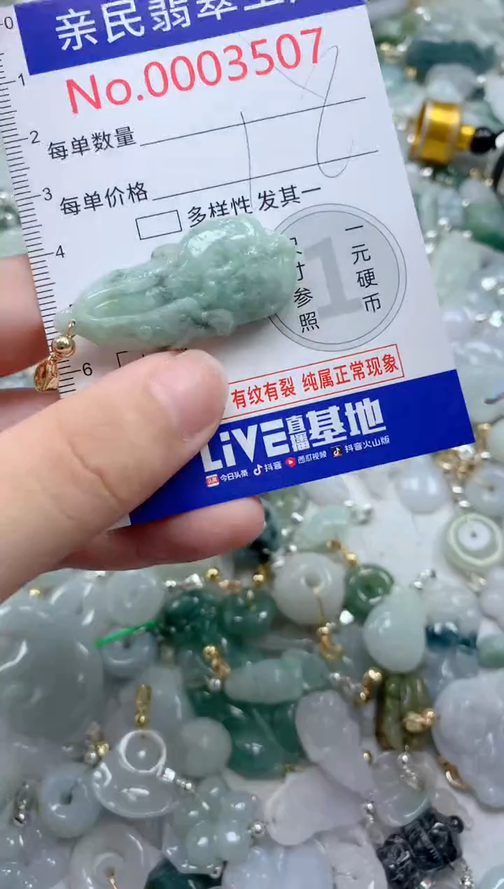 翡翠未镶嵌吊坠(不含链)3507
