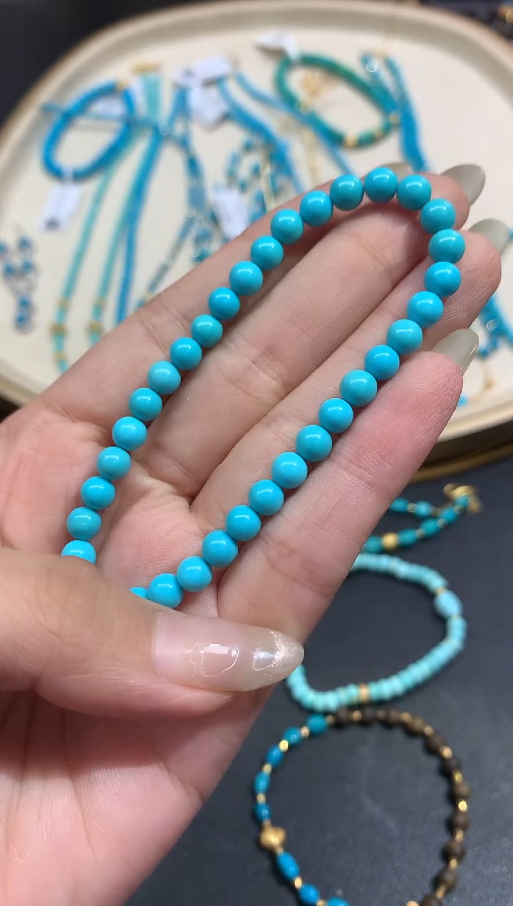 未镶嵌绿松石手串手串|4680