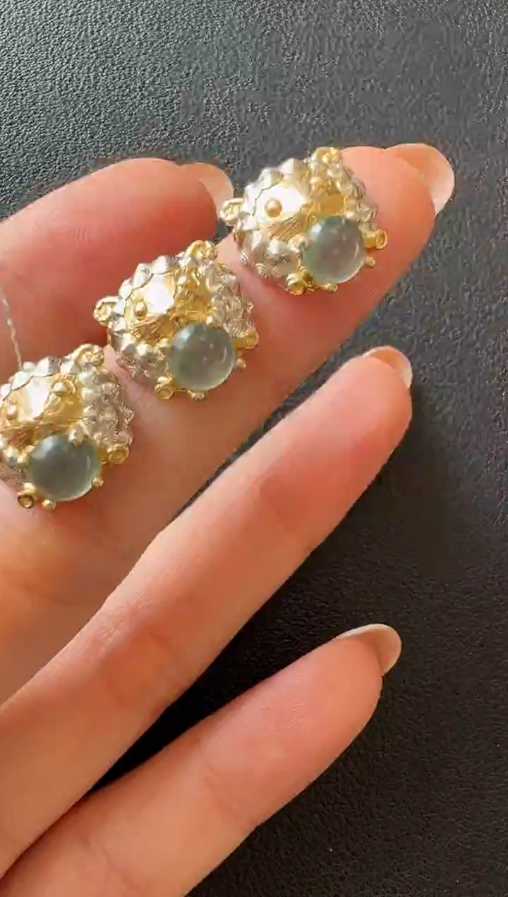 吊坠(不含链)银S925镶嵌翡翠吊坠多样性发其一