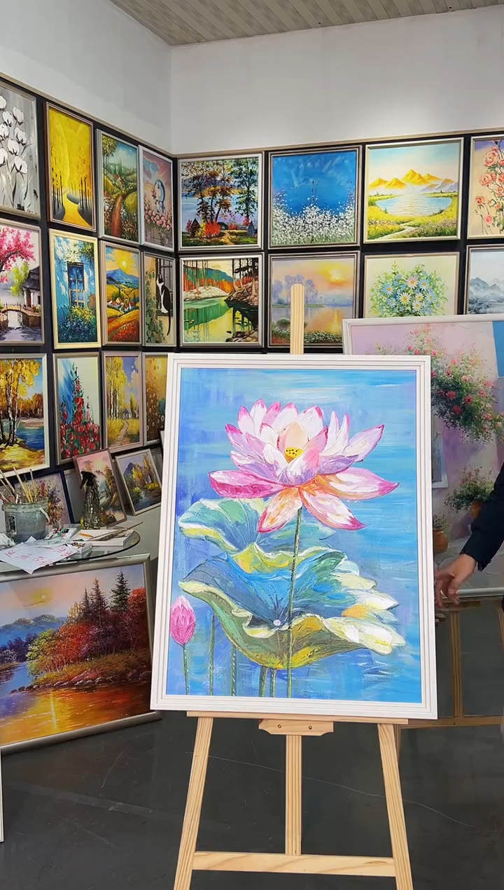 油画60*80纯手工油画巨好看