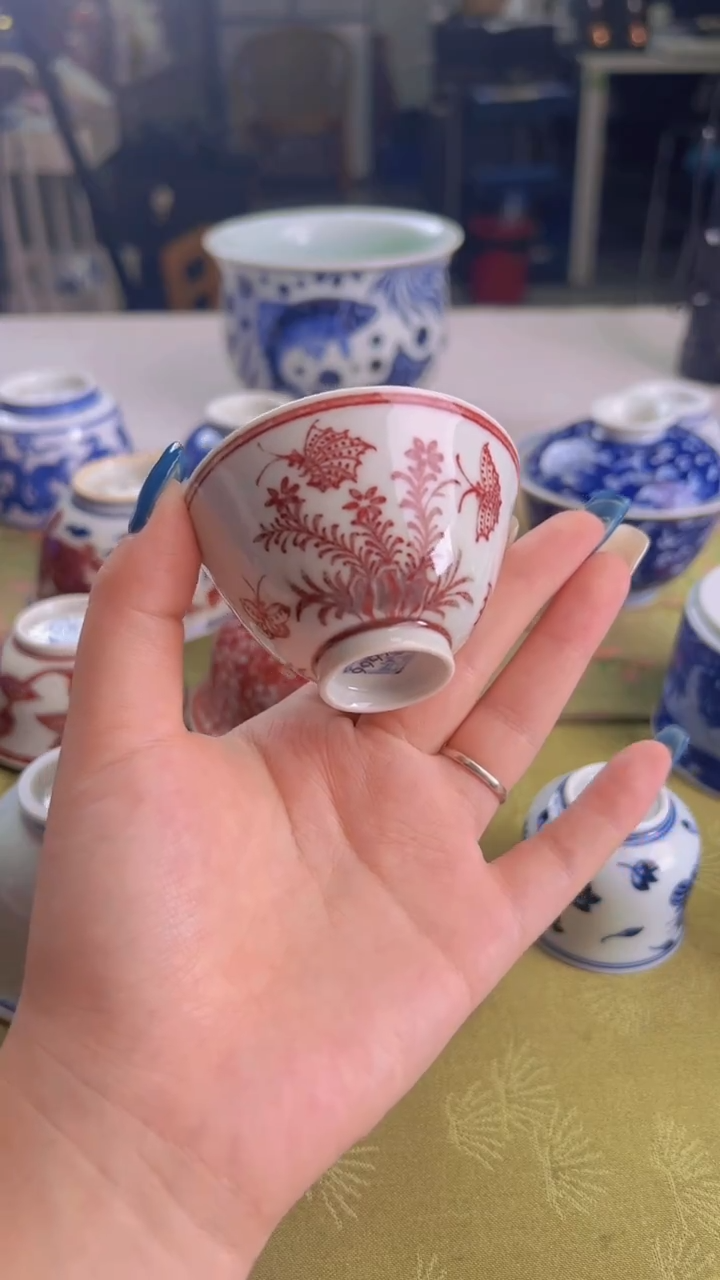 瓷片景德镇毛仔柴窑杯