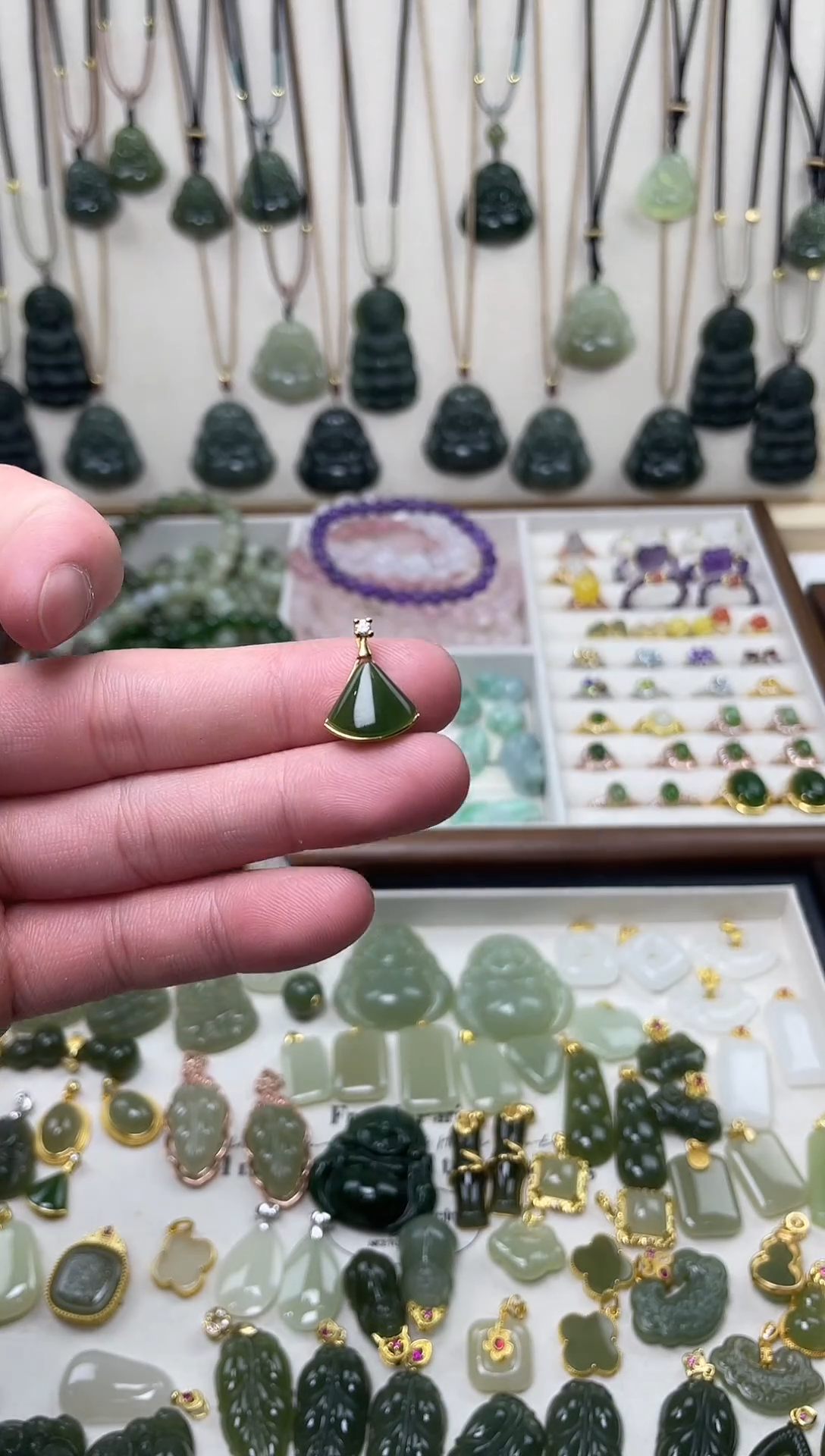 吊坠(不含链)银S925镶嵌和田玉吊坠(不含链) 银S925镶嵌 和田玉