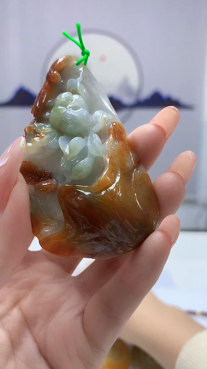 【闪购商品】定制翡翠未镶嵌4688DD-毛货挂件194