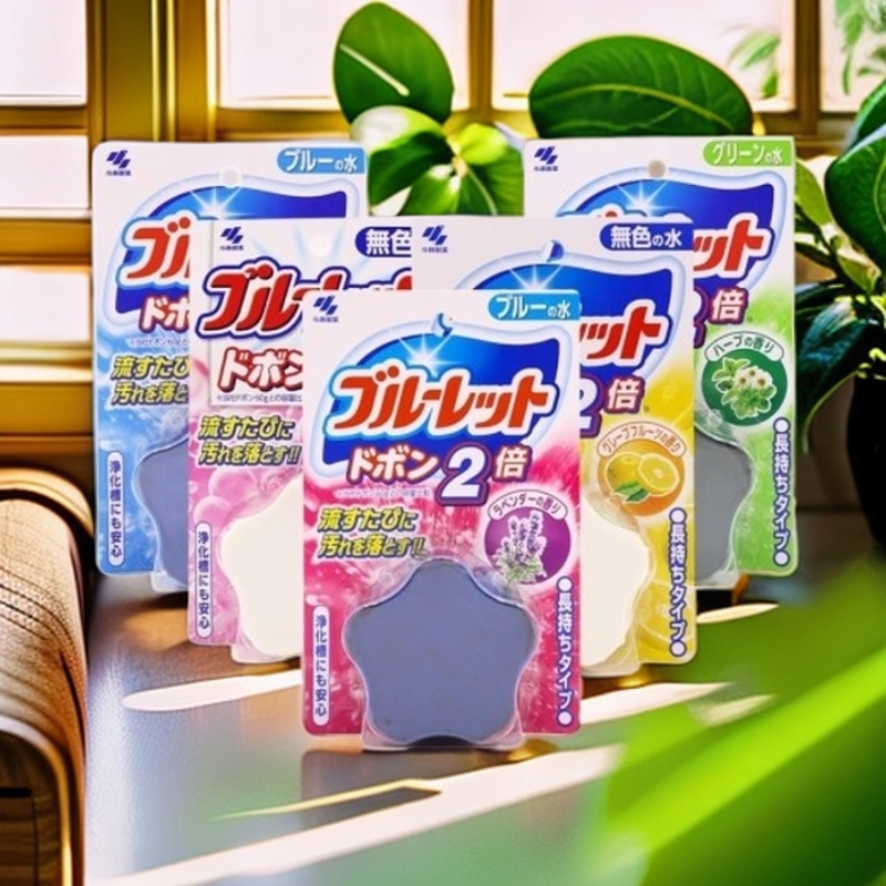 日本进口马桶清洁水箱洁厕块卫生间消臭清洁清新除菌去味去污120g