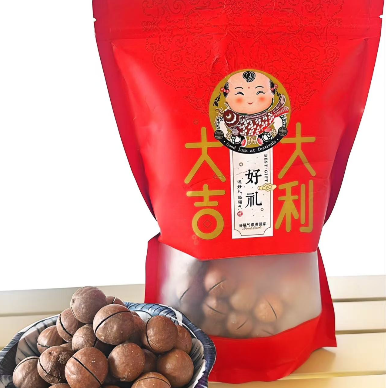 奶油味大颗粒夏威夷果易剥奶香十足休闲坚果零食A