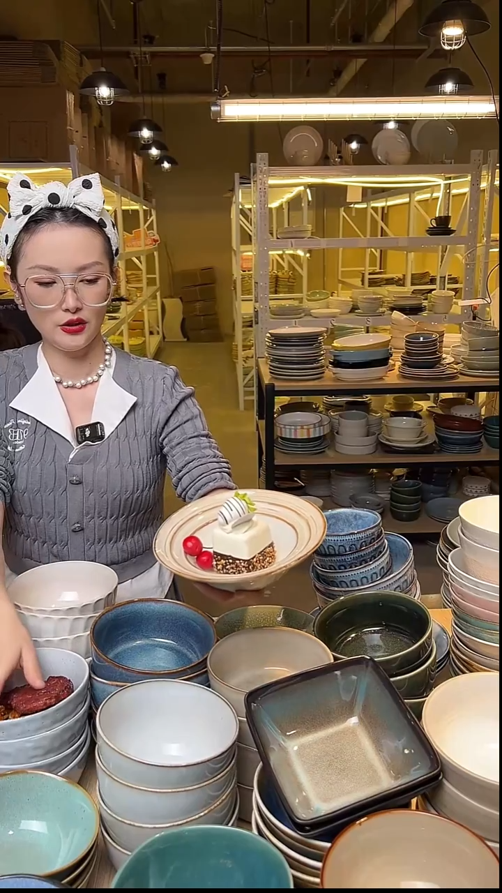 瓷329外贸尾货窑变釉下彩默认微瑕