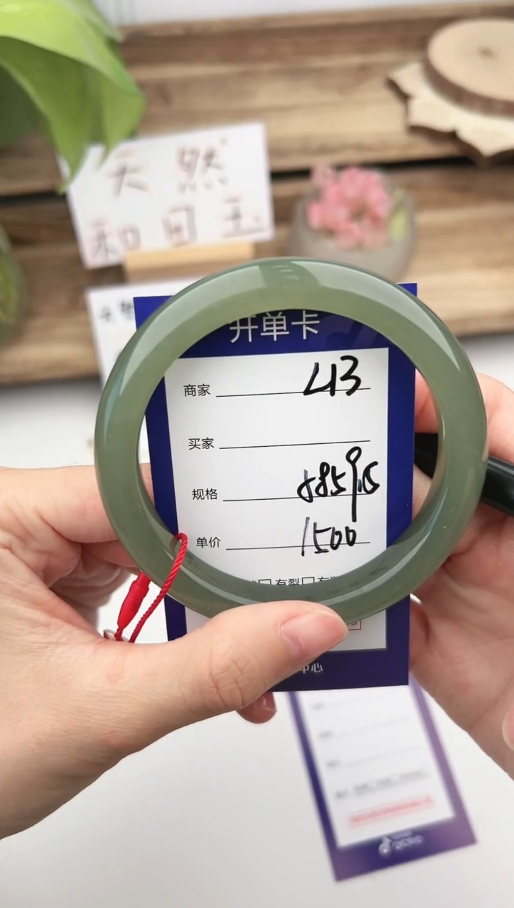 未镶嵌手镯和田玉微色差L13