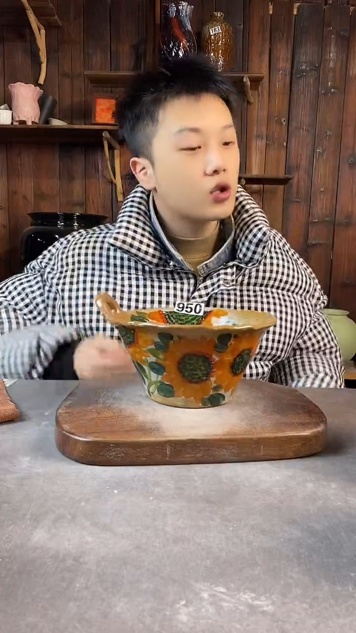 碗950，手工手绘，超值陶瓷