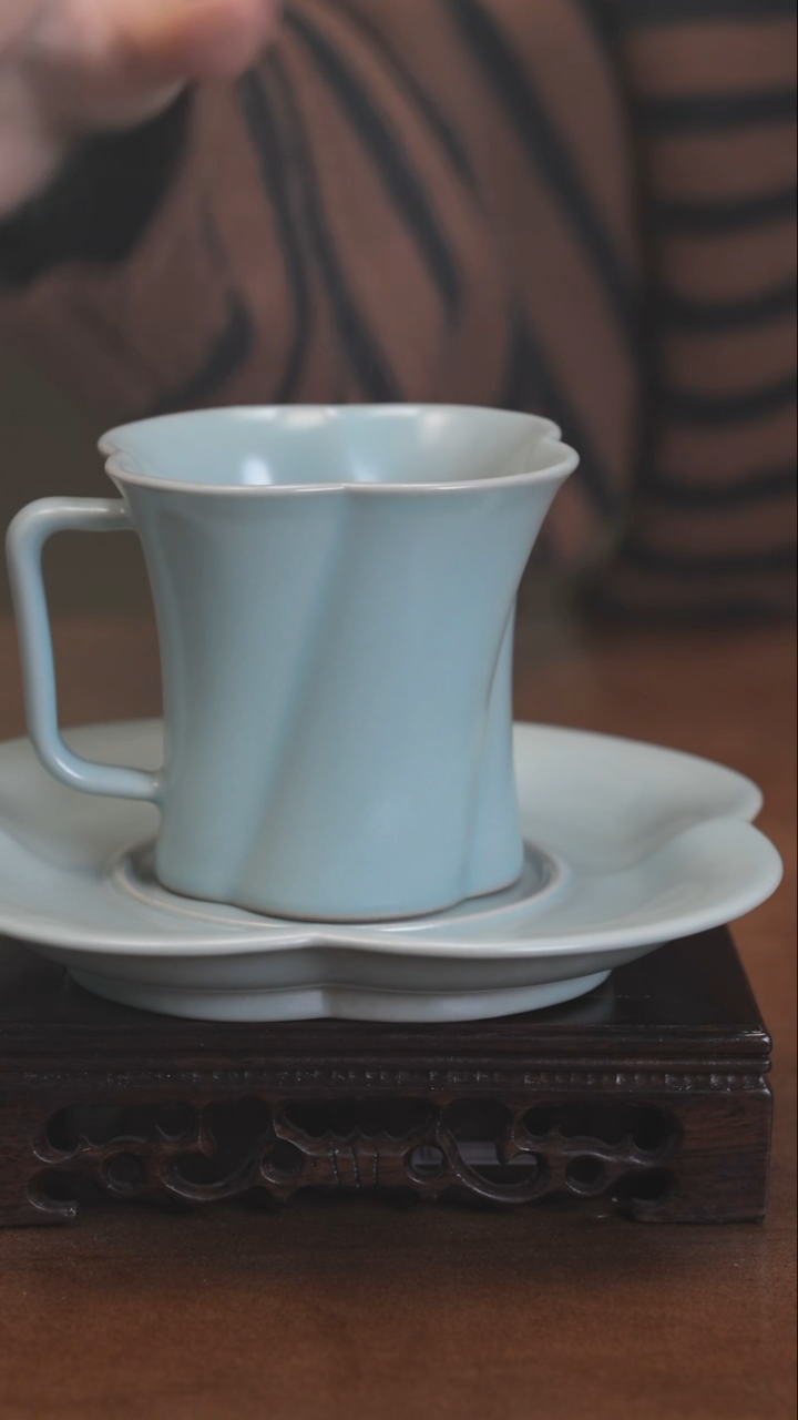 【闪购商品】YY宝丰宋官窑汝瓷仿古釉咖啡杯