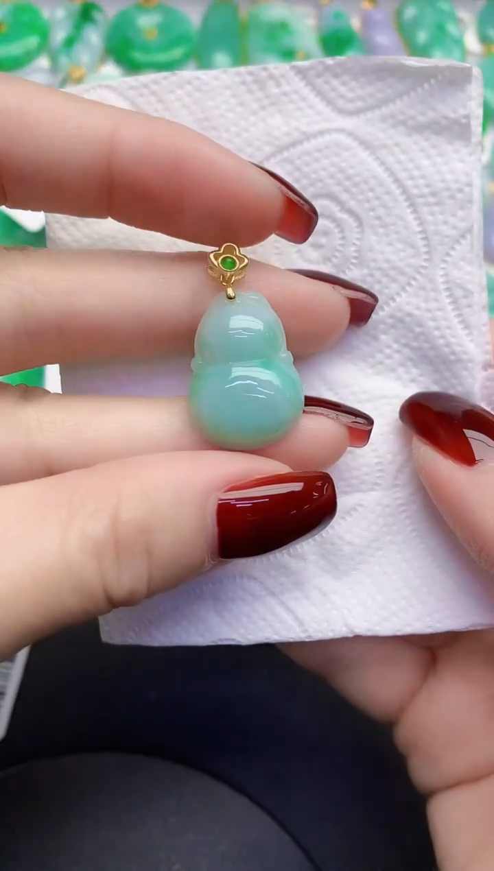 颈饰未镶嵌翡翠缅甸天然翡翠A货