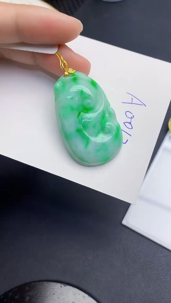 【闪购商品】翡翠颈饰18K金镶嵌000000000