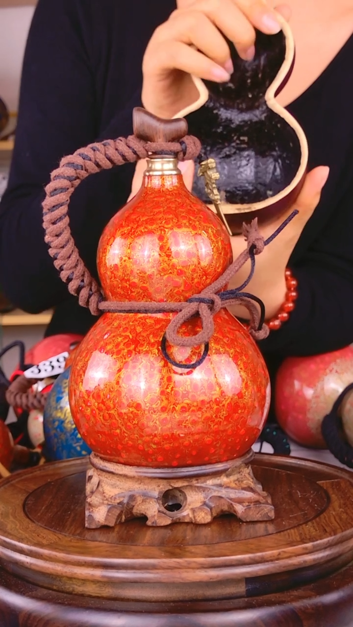 390大漆酒葫芦一物一拍 真葫芦真大漆