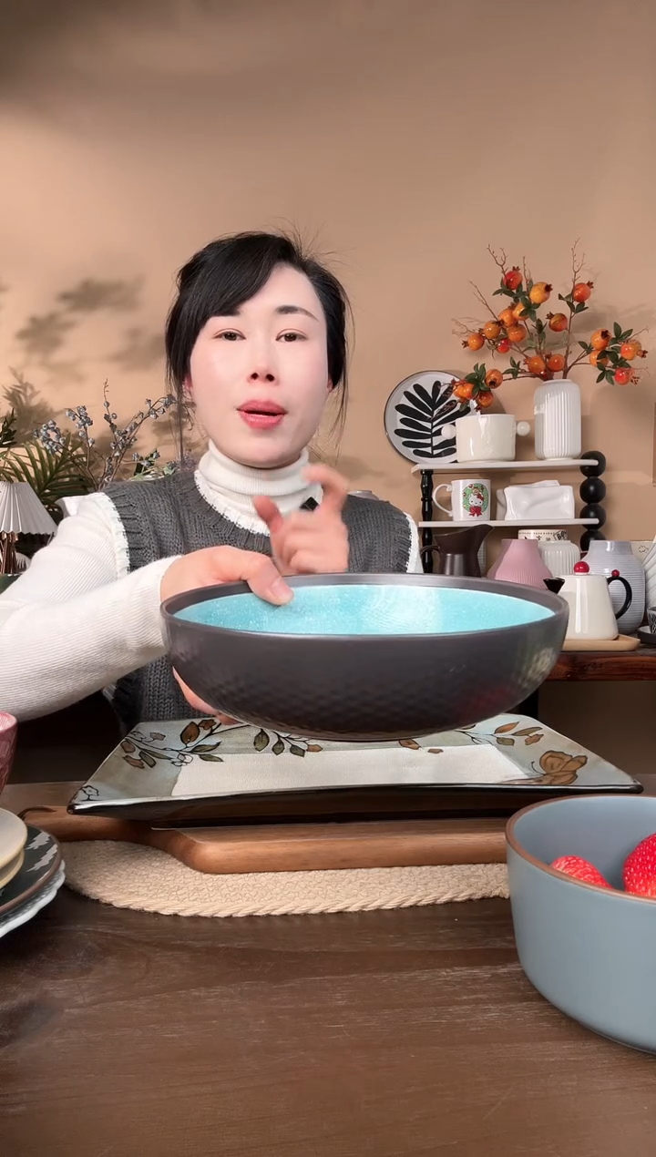 【闪购商品】瓷片8英寸窑变碗微瑕