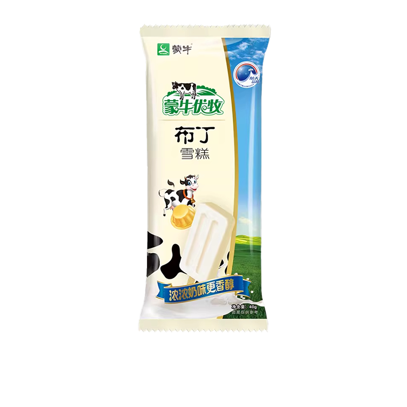 【京东次日达】【5支】蒙牛优牧小布丁雪糕冰淇淋雪糕雪糕同城送