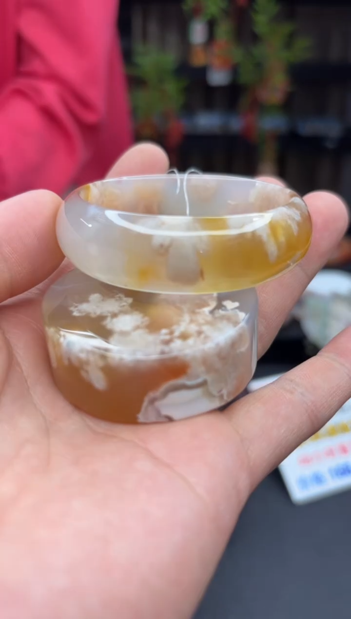 【闪购商品】石英质玉手镯未镶嵌168（52圈赠送镯心）