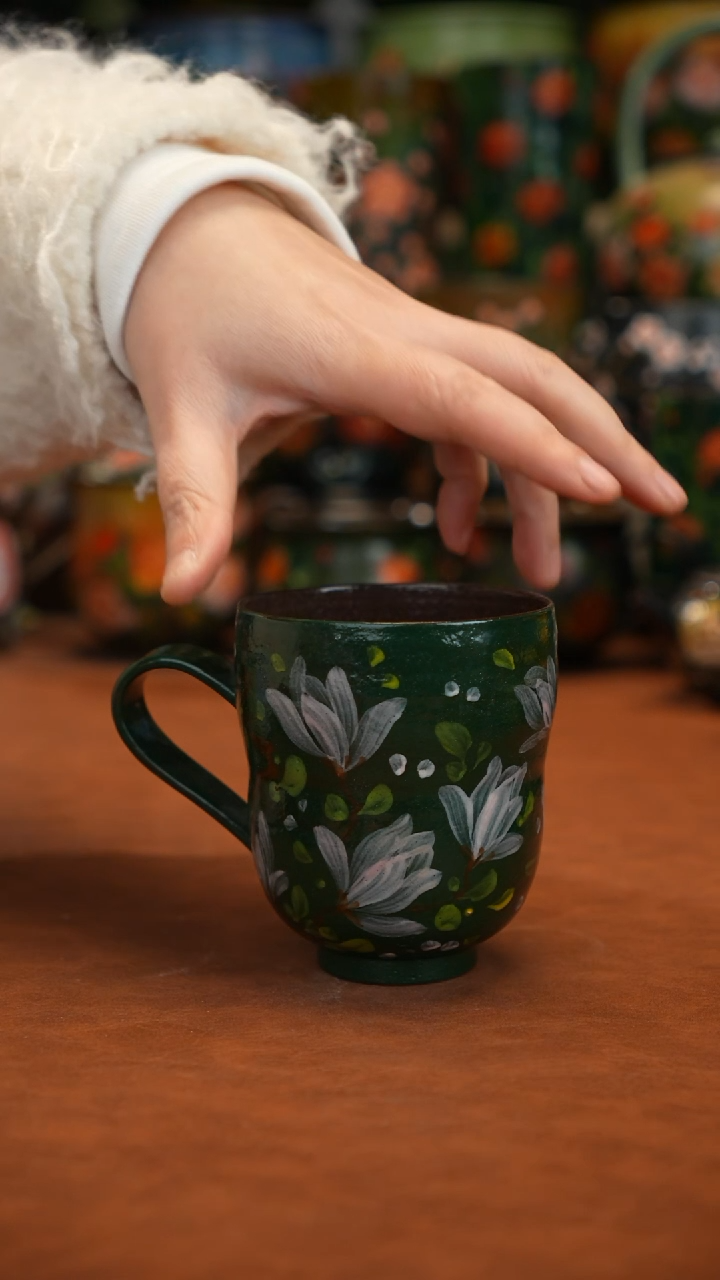 油画   釉下彩   杯子